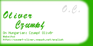 oliver czumpf business card